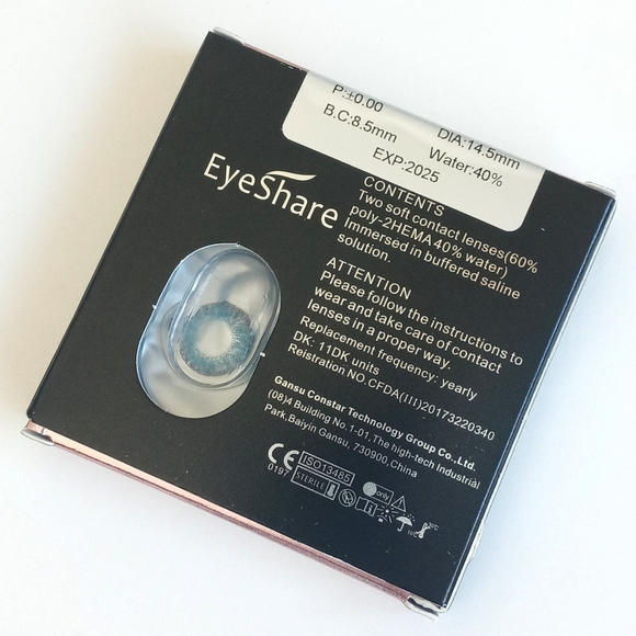 3 Tone Colored Lenses in "Brilliant Blue" Eye Makeup Blue Eyes - Picture 4 of 14